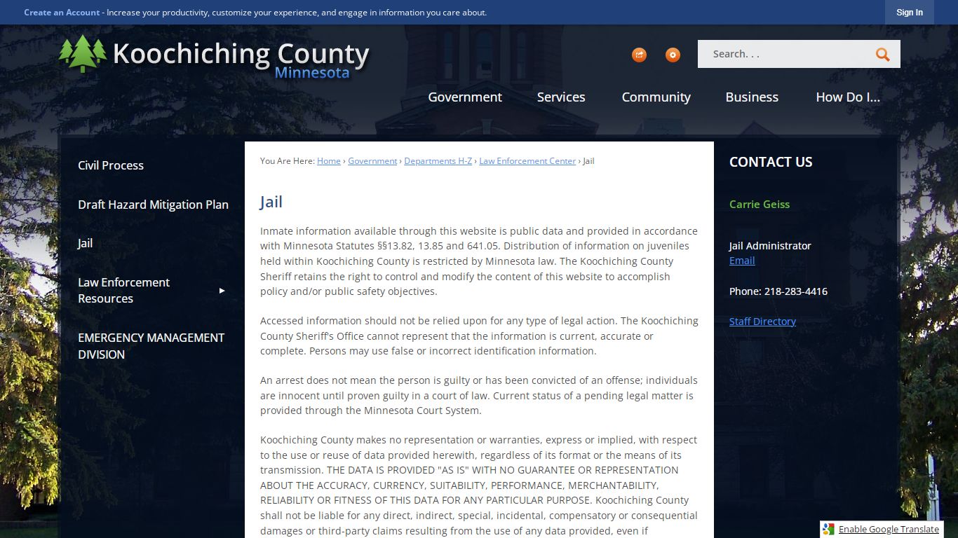 Jail | Koochiching County, MN